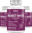 NuBest White - Wspiera piękną i promienną skórę z Glutathione, ekstrakt Thistle mleka, L- Cysteine, Precious Herbs i witaminy (3 Pack)