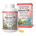 Kompletna Omega przez naturalne czynniki, Wild Alaskan Salmon Oil, Wspiera serce i zdrowie mózgu z Omega-3 DHA i EPA, 180 softgeli (180 porcji)