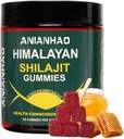 Shilajit Gummies 6000mg - Shilajit Gummies z Manuka Honey & Fulvic Acid, Minerały, System immunologiczny i Vitality Booster, Wegan Himilayan Shalajit Gummies (1 butelka)