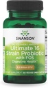 Swanson Dr. Stephen Langer 's Formula - Naturalny Probiotyk w / Prebiotyczne FOS - 16- Suplement szczeliny Promowanie wsparcia trawiennego w / 3.2 Miliard CFU na kapsułki - (60 Kapsułki wegetariańskie)