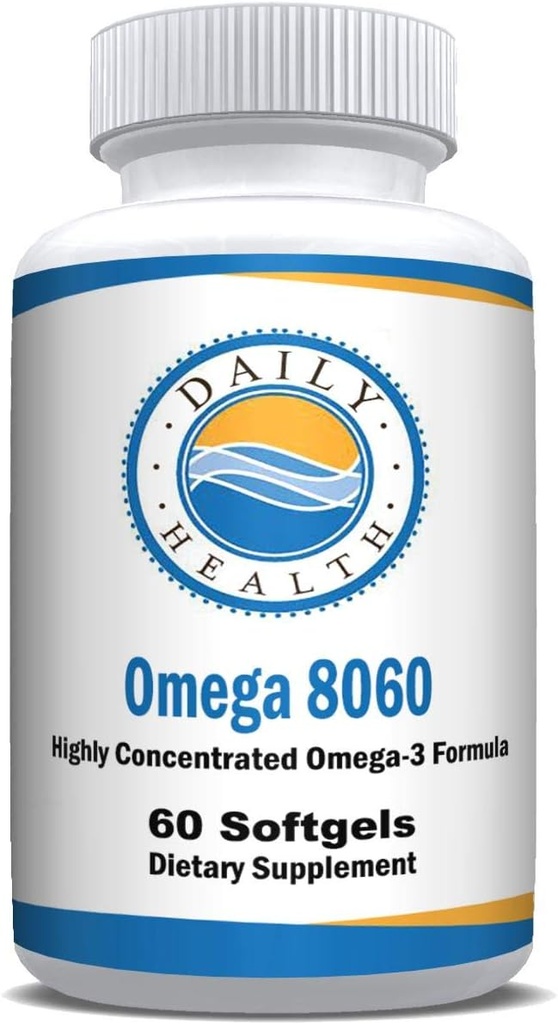 Omega 8060 2400mg Omega 3 Olej rybny Joint Health Supplement 60 softgel - 1 Miesiąc dostaw