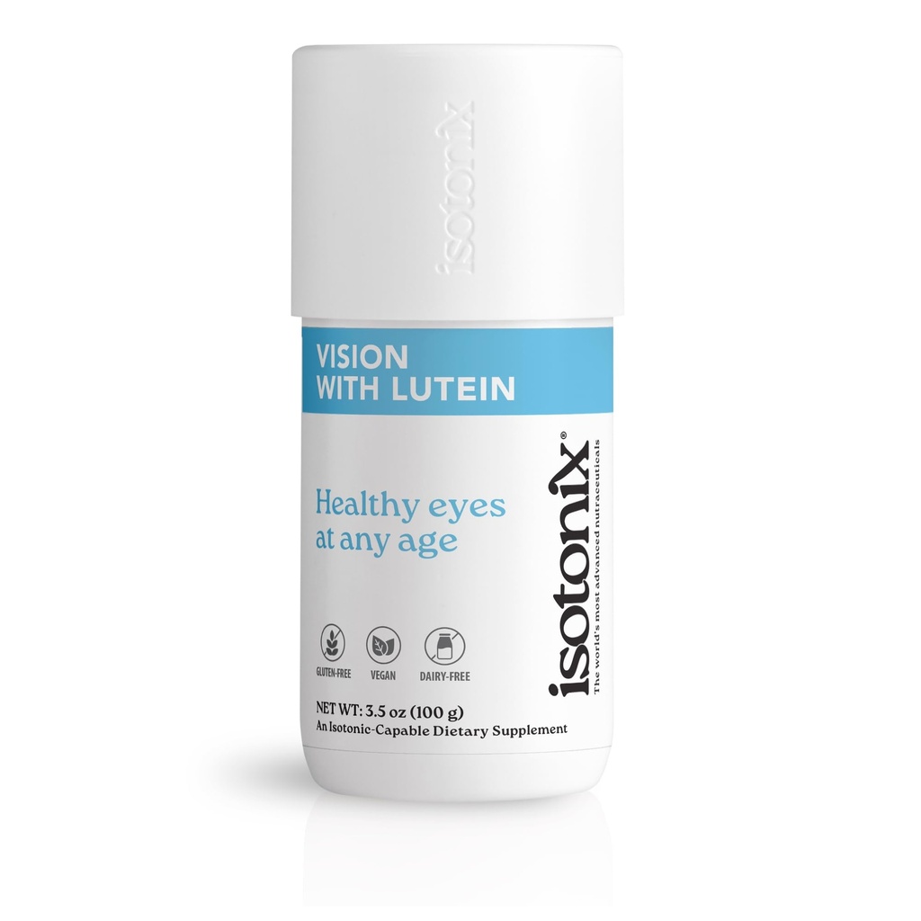 Izotonix Vision Formula z luteiną - Wspiera zdrowie oczu, widzenie i cyrkulacja - Przeciwutleniacze, Cynk, Witamina C, E, Jeżyna, Zeaksantyna - Suplement do oczu dla klarowności i ochrony - 30 Służenie
