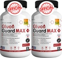 Gluco Guard Max Daily Wellness Supplement with Vitamin, Minerals, and Herbs - Chrom, Magnez, Banaba, Bitter Melon i Cynk - Non-GMO, Gluten- Free - 120 Kapsułki