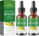 Mullein Drops for Lungs, Mullein Leaf Extract - Support Lung Cleanse - Organic Natural Supplement for Adult, Tincture Drops Adult 124; Non-GMO, Vegetarian Healthy Lifestyle - (2Pack)