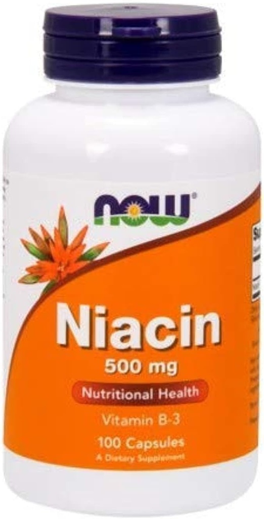Teraz żywność - Witamina Niacyna B-3 500 mg. - 100 Kapsułek (Multi- Pack)