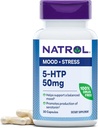 Natrol Mood & Stress 5- HTP 50mg, Suplement diety pomaga wspierać zrównoważony nastrój, 30 Kapsułki, 7- 30 Day Supply