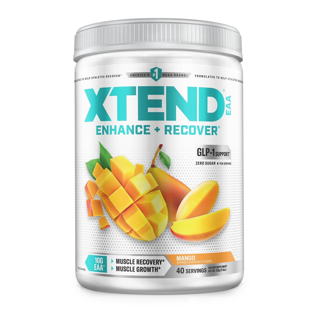 Xtend Scivation EAA + BCAA proszek do sporządzania roztworu do wstrzykiwań 124; Odzyskiwanie mięśni i Lean Muscle Growth Between 124; 9 Zasadnicze aminokwasy do intra treningi lub post Workout Recovery 124; 10 g EAA na 2 Służenia