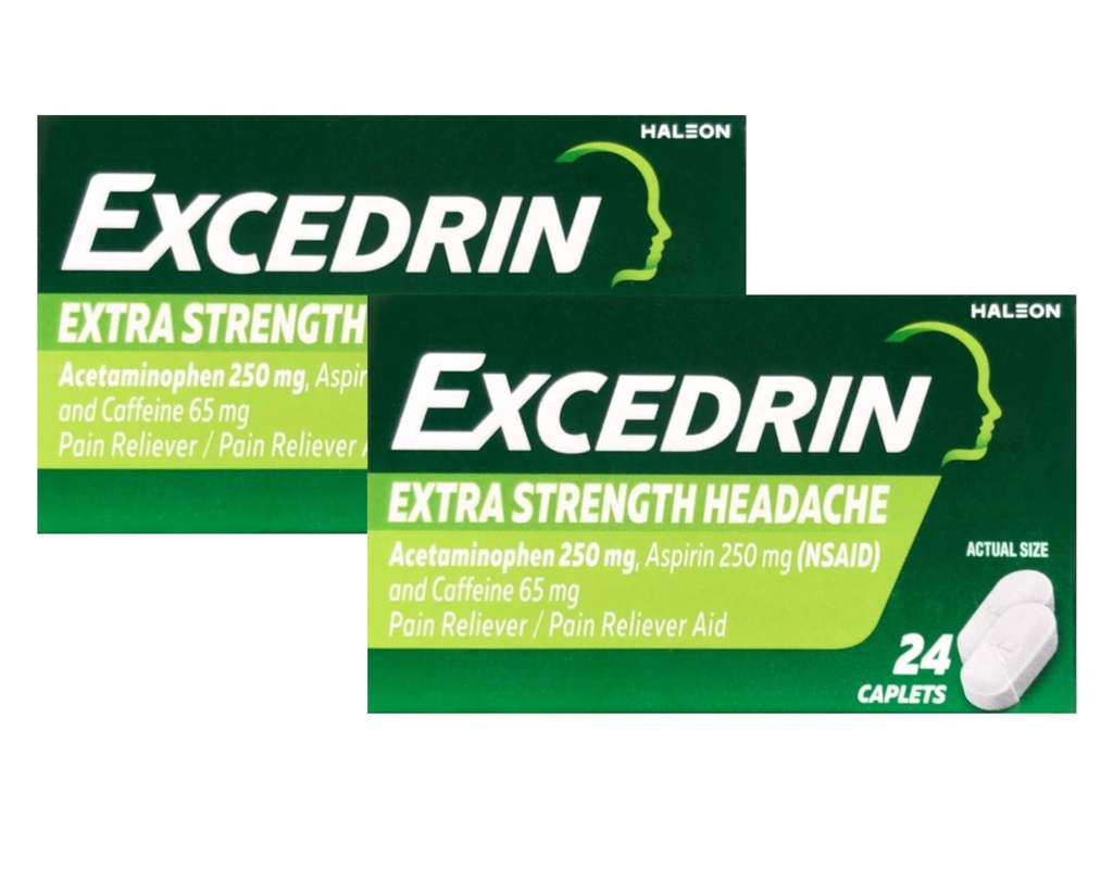 Excedrin Extra Siła - 24 Kapsułki, Opakowanie po 2