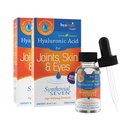 Hyalogic Synthovial Seven Liquid Hyaluronic Acid - Vegan Oral Joint & Skin Supplement, High Molecular Weight, Pure Hydration Supplements, 1 oz (2 opakowania)