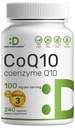 DEAL SUPLEMENT CoQ10 100 mg z Omega 3 100 mg, 240 kapsułki 124; Bioavailable Coenzym Q10 Formuła 124; Non-GMO