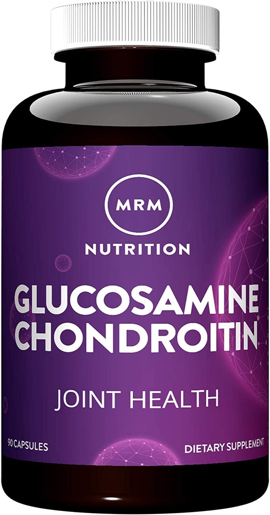 MRM Glukozamina 1500mg & Chondroitin siarczan 1200mg - Potrójny suplement wsparcia siły dla zdrowia chrząstki, Mobilność i Dorosła pomoc odżywcza, dla kobiet i mężczyzn, Gluten- Free 30 Służenie