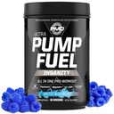 PMD Sports Pump Fuel Ultra Insanity - Premium Pre Workout Powder & Pompa mięśniowa, Greater Focus, Endurance & Recovery, Premium Creatine, Arginine & Beta Alanine - Arctic Blue Blast (30 Służenie)