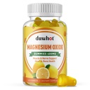 Magnezu tlenek Gummies 400mg, Magnezu tlenek suplement do żucia dla dorosłych i dzieci, Nerwy, Mięśnie, Podtrzymywanie kości i serca, Nie GMO, Pektyna, Wegan, 60