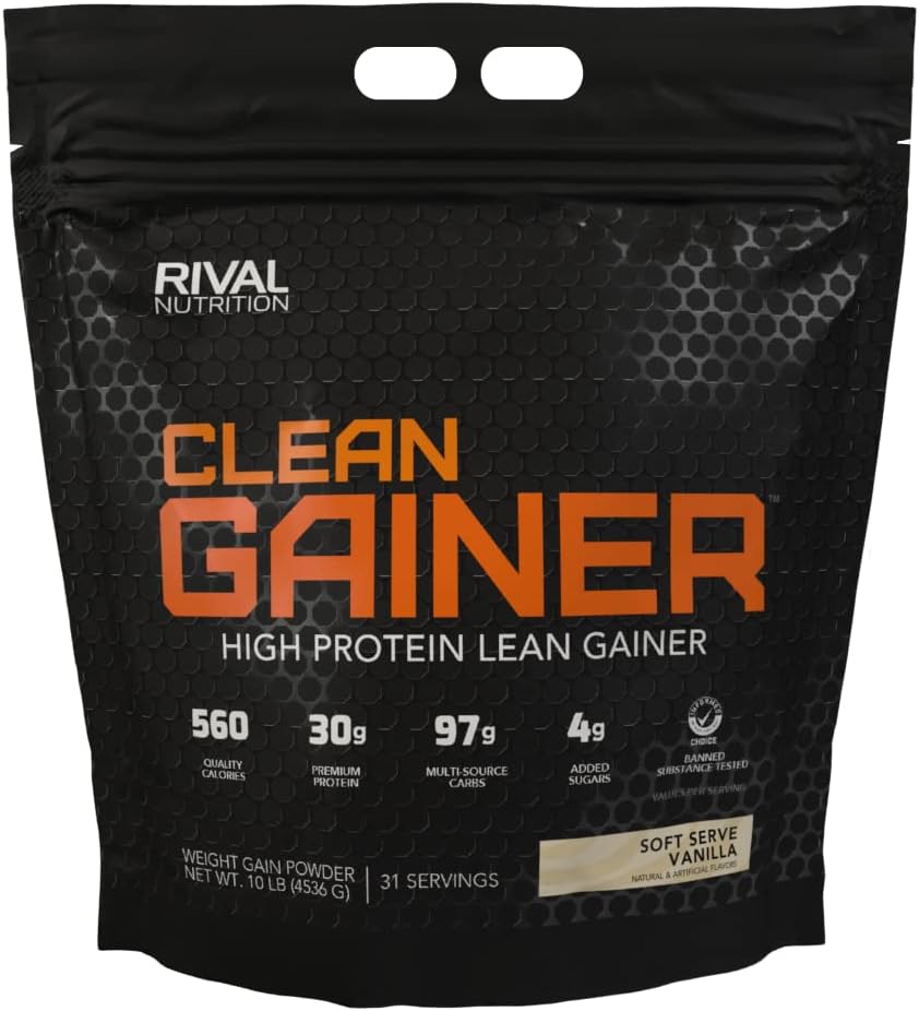 RIVAL NUTRITION Clean Gainer - Soft Serve Vanilla 10 funtów