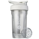 BlenderBottle Sport Shaker Butelka z drutu Whisk, 24- Ounce, Biały - Trzęsienie protein & Hydration dla sportowców & Fitness Entuzjastów, Łatwe mieszanie, Trwałe i Lekkie, Lockable Lid