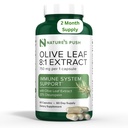 Nature 's Push Super Pothent Olive Leaf 8: 1 Wyciąg 20% Oleuropein 750mg Kapsułka Immune System, Skóra i Heart Health Support Vegan Non-GMO USA cGMP Gluten Wolna przeciwutleniacze 60 Kapsułki 2 Miesiąc Dostawy