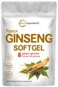 Micro Składniki Red Panax Ginseng Supplement 6,000mg Per Serving, 300 Softgels 124; Wysokiej mocy koreański Ginseng Root Extract z aktywnych Ginsenozydów 124; Wspiera energię i zdrowie immunologiczne 124; Non-GMO