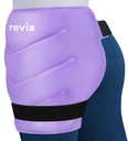REVIX Bardzo duży pakiet lodu biodrowego owinięte z pasami, wielokrotnego użytku żel Ice Pack do wymiany biodra, Thigh, Ramię i plecy, miękkie Lining Cold Compress Recovery Kit