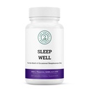 Sleep Well Calmness & Relaxing Support Formuła - Mocny mieszanka z magnezem, L- Theanine, GABA i Melatonina - Wzmocnienie Relaks + Promotes Zdrowe wzorce snu - 60 Kapsułki