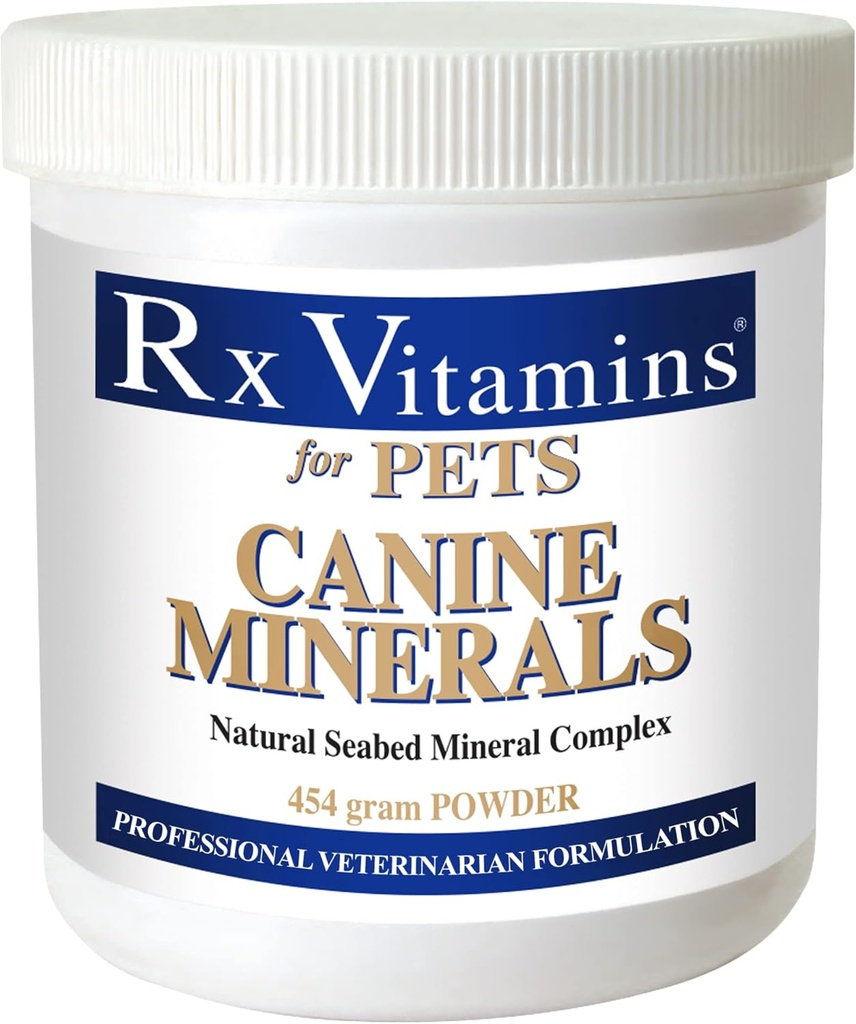 Rx Witaminy Minerały psów - Dog Wapń Suplement Plus Magnezu i potasu - Proszek mineralny dla psów - Suplement mineralny dla psów 16 oz