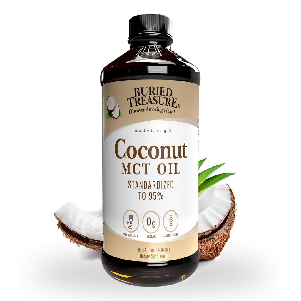 Pochowany skarb MCT Oil kokosowy, 16.54 Fl Oz (Opakowanie po 1)