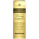 Solgar Liquid Witamina D3 125 mcg (5000 j.m.), 2 fl oz - Pyszne, Naturalny aromat pomarańczowy - Pomaga utrzymać zdrowe kości i zęby - Wsparcie układu immunologicznego - Gluten Free, Dairy Free, Kosher - 59 Sługi