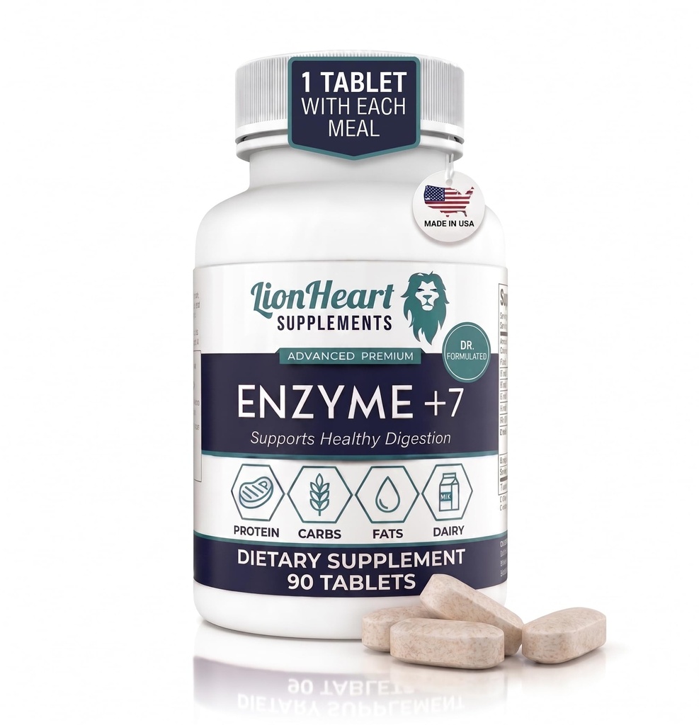 DIGESETIVE ENZYMES UZUPEŁNIANIE - obejmuje oczyszczone sole Ox Bile - Tabletki dla bez pacjentów z pęcherzykiem żółciowym - Enzym do trawienia & Relief gazu - Pomaga wzdęcia, Refluks kwasowy, Zaparcia i Naprawa Leaky Gut
