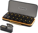 Cotygodniowy Pill Organizator 2 razy dziennie - Pil Case Am Pm - Pigułka podróży Box 7 dzień Przenośny Codzienne pojemnik witaminy Estetyczny Dyspensor Medycyny z 7 oddzielnych kompozycji Rano Suplement nocy