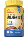 Sundance Melatonin Gummies 5 mg Agregat 124; 60 Hrabia Agregat 124; Mieszany aromat Berry Agregat 124; Wegan, Non- GMO & Gluten