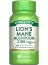 Nature 's Truth Lions Mane Supplement Kapsułki 124; 2100mg 124; 50 Hrabia 124; z BioPerine 124; Wegan, Non GMO & Gluten Free Extract Formuła
