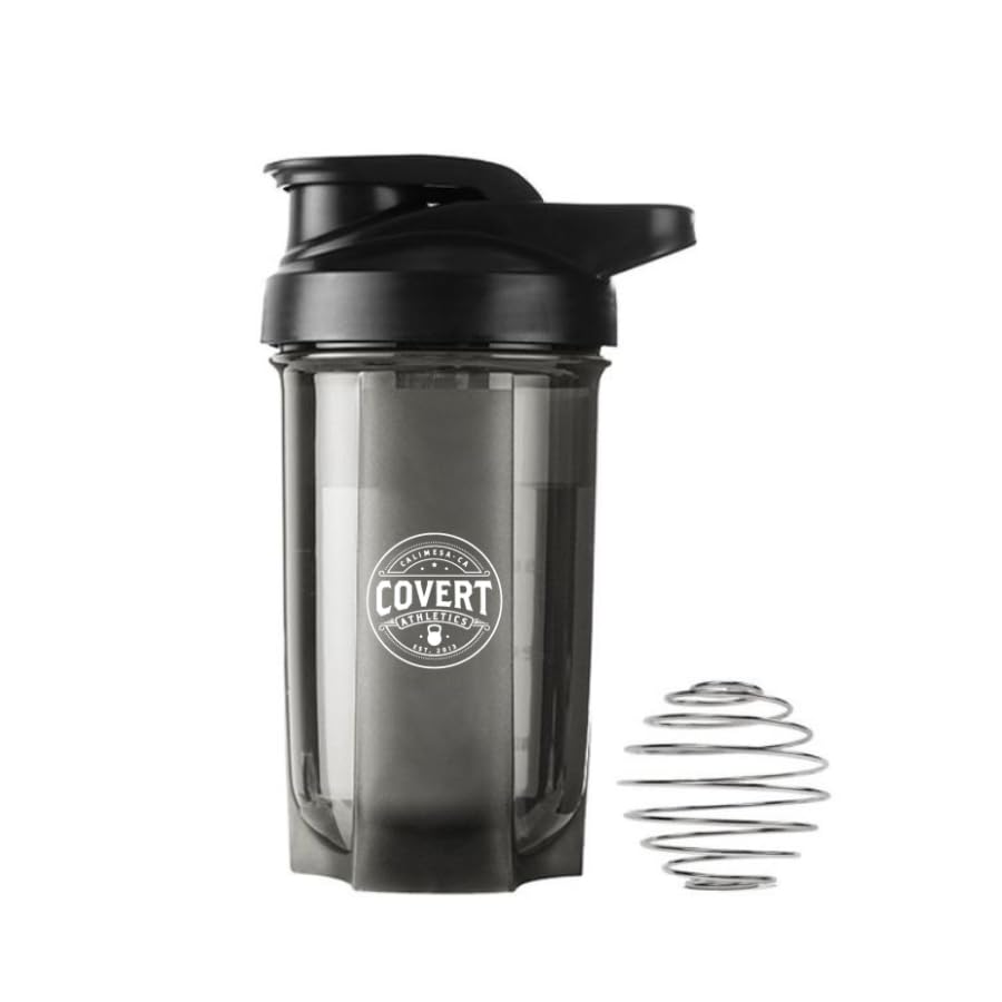 Unicorn Co X Covert Athletics 2024 Shaker do protein, pre Workout, 16oz (Czarny)