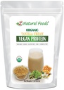 Z Natural Foods Organic Vanilla Cream Vegan Protein Powder, Vanilla Flavored Vegan Suplement Protein, Wszystkie naturalne, Wegan, Non-GMO, 1 kg