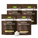Igennus Advanced Vegan Vanilla Collagen Peptyde Powder, Enhanced glicine, Proline & Hydroxyproline & Cofactor Witamina C, Nie GMO, Roślina roślinna na bazie Collagen Proszek Booster, 140 Służenie