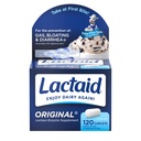 Lactaid Oryginalna moc Laktoza Nietolerancja Pigułki, 9000 FCC Natural Lactase Enzyme Dairy Relief Caplets, Pomaga Zapobiegać Gaz, Bloating & Biegunka Ze względu na wrażliwość Laktoza u dorosłych i dzieci, 120 Hrabia