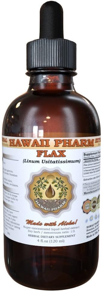 Flax Liquid Extract, Organic Flax (Linum usitatissimum)