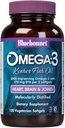 Bluebonnet Nutrition Omega-3 Kosher Fish Oil, Natural Trigliceryde Form, Gluten- Free, Dairy- Free, Kosher Certified, Non-GMO, 3. Party Tested, Molekularnie destylowane, 120 Softgel wegetariański, 60 Serving