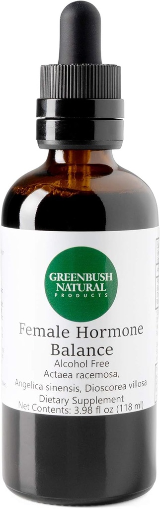 Greenbush Kobieta Hormon Równowaga 124; 4 oz Liquid Extract, 240 Dawki Reproductive Health, Cykl menstruacyjny i objawy menopauzy