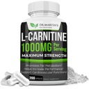 DR. MARTIN 'S NUTRITION Extra Siła L- Karnityna - 200 Kapsułki - 1000mg Na Podawanie - Zwiększenie metabolizmu i zwiększenia wydajności