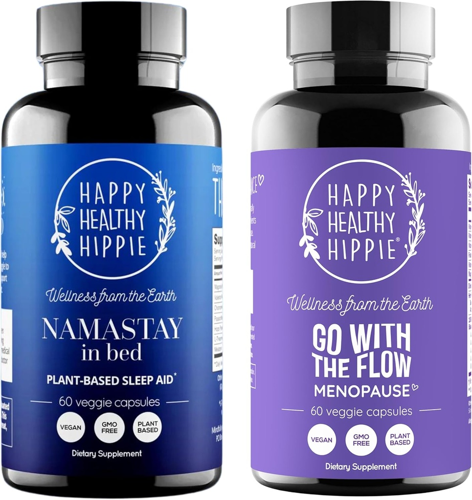 Happy Healthy Hippie Go with The Flow Menopauza Support & Natural Sleep Supplement