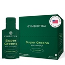 CYMBIOTIKA Super Zielone Suplement z chlorofilem, Spirulina, Daily Vegan Superfood Pakiety dla Digestive Gut Health, Detox, Energia i wsparcie immunologiczne, Citrus Lime Flavor, 15 ml Pouches, 30 Pack
