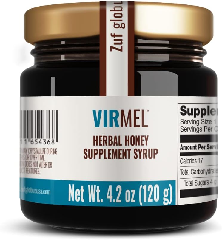 Zuf Globus: VirMEL Response 124; Wspiera zdrową odpowiedź immunologiczną 124; All Natural Response 124; Honey Supplement Equipment 124; Botanicals