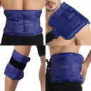 RevIX Ice Pack dla urazów żel wielokrotnego użytku dla dolnej części pleców, zimne opakowania dla tyłu łopatki, łokieć, Hip, Noga, Wrap Wokół kolana, miękkie zimny kompres, 16 × 9 "Navy