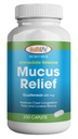 ZDROWIE LFE Mucus Relief Guaifenesin Caplets 400 mg, Natychmiastowe uwolnienie szybko działający spectorant, cienki i luźny Mucus, Relieves zatory klatki piersiowej, kaszel, zimno i grypa (średnio, 200 Count)