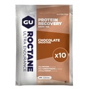 GU Energy Roctane Ultra Endurance Recovery Drink Mix, Gluten- Free i Kosher Dairy, Recovery Support Po dowolnym treningu, 10 Single- Serving Pakiety, Czekolada Smoothie