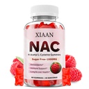 Gummie NAC dla dzieci i dorosłych, N Acetyl Cysteine 1000mg suplement NAC dla przeciwutleniaczy i wsparcia immunologicznego, Lung & Heavy Health, Malina Flavor 60 Count