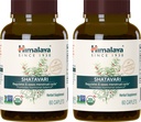 Himalaya Organic Shatavari dla PMS, Menstrual Cramp Relief, Menopauza Wsparcie, i Zdrowie Kobiet, 1,300 mg, 60 Kapsułki, 2 Dostawa miesiąc, 2 Pack