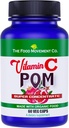 The Food Movement Witamina C Pom - Pomegranat Superfood Koncentrat w połączeniu z 100% roślinna Witamina C z organicznej Acerola Cherry i Camu Camu- Vegan - Gluten Free - 60 Kapsułki