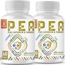 1500 MG Palmitoyletanolamid z luteoliną 98% & Turmeric, Wysoka absorpcja, Mikronizowany suplement Pea do zarządzania dyskomfortem - USA Made - 120 Tablets