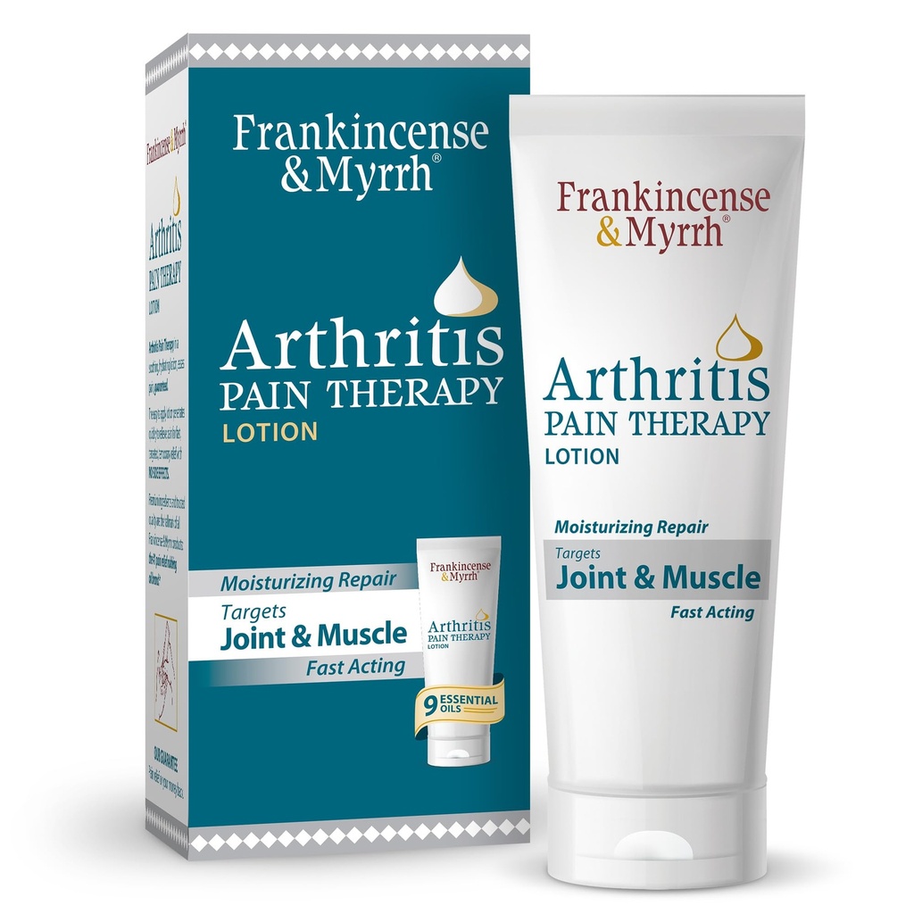 Frankincense i Myrrh artretyzm Reliever Pain Therapy Lotion - Topical Artretitis Pain Relief Cream and Hydrating Skin Repair, Body Relief for Sciatica, Knee, Back, Joints, Neck, Hands, 3 Oz - 1 Pack