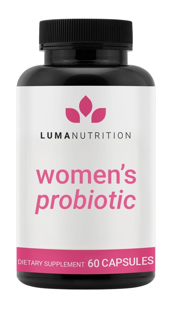 Probiotyki Luma Nutrition dla kobiet z prebiotykami - 50 Miliard CFU - Przygotowane do żywienia, immunologicznego i wsparcia żeńskiego - 60 Kapsułki